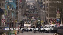 Ismét Brüsszelben tiltakoztak a mezőgazdasági termelők - az EU engedményeket tett
