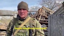 Soldados ucranianos patrullan el territorio recapturado cerca de Kiev