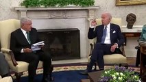 Compromiso de López Obrador de colaborar con Joe Biden