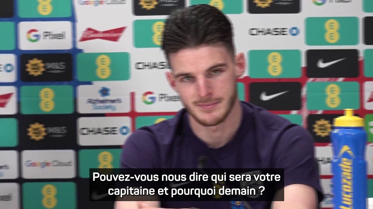 Rice : “Pour ma 50e sélection, fouler la pelouse de Wembley, c'est un honneur absolu”