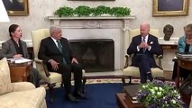 Mensaje de Joe Biden durante reunión con López Obrador