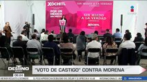 Xóchitl Gálvez afirma que el 2 de junio la ciudadanía ejercerá un voto de castigo contra Morena