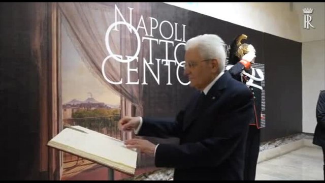 Mattarella visita Napoli Ottocento alle Scuderie del Quirinale