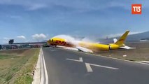 #OMG: Avión se parte en dos tras aterrizar en aeropuerto de Costa Rica