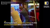 Pasajeros atrapados en el tren París-Bruselas durante 4 horas en plena ola de calor en Europa