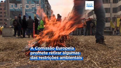 Agricultores voltaram a protestar em Brxuelas para exigir mais apoios