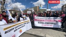 Özak Tekstil İşçileri Sendikal Baskıya Karşı Protesto Etti