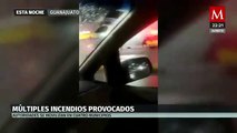 Ola de violencia y horror en Guanajuato, delincuentes incendian autos y comercios
