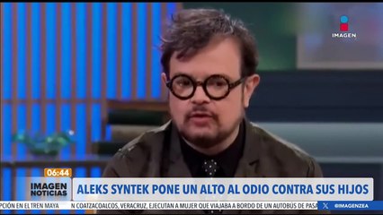 Aleks Syntek responde a quienes han criticado a su hijo