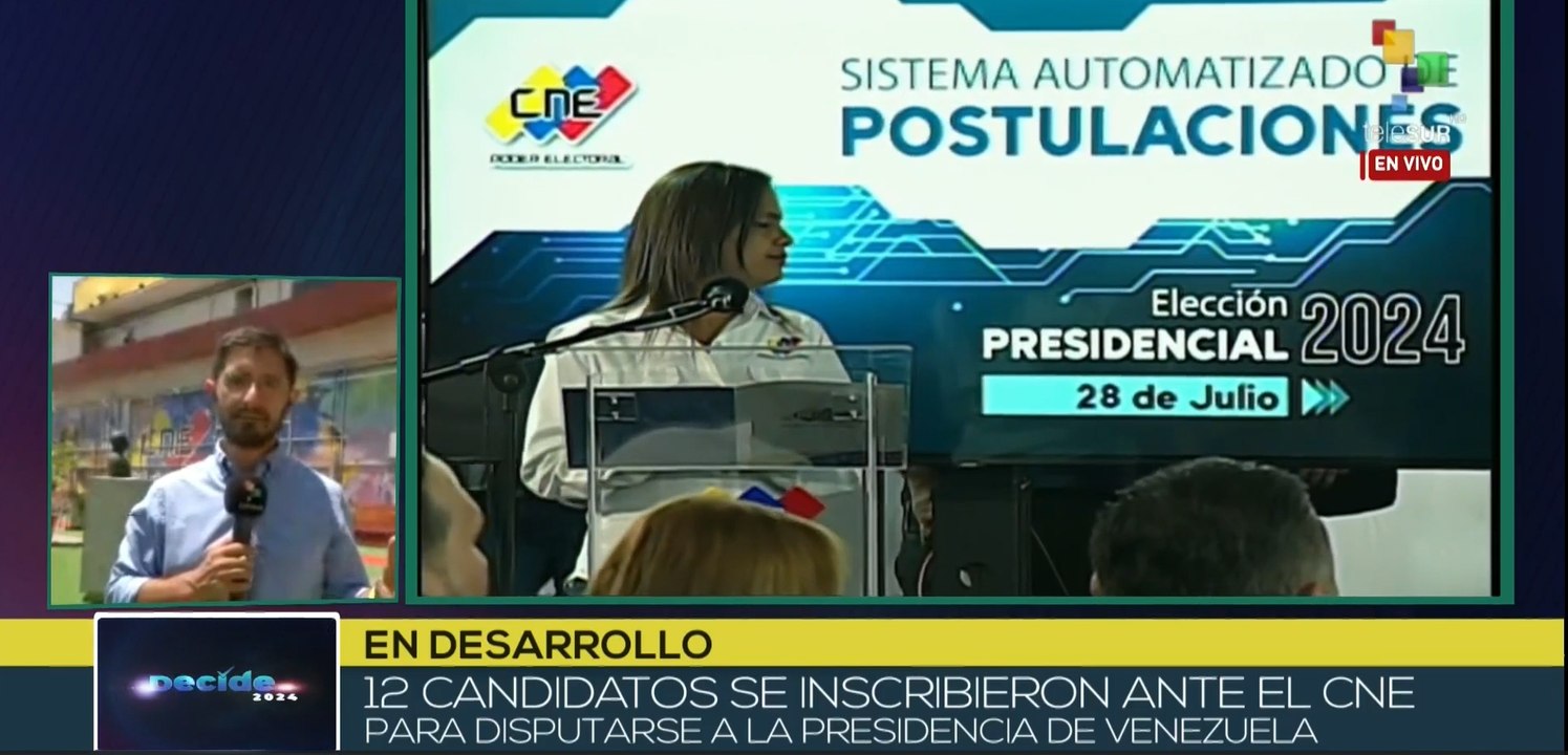CNE finalizó inscripción de candidatos presidenciales en Venezuela