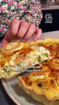 CUISINE ACTUELLE - Quiche petits pois et chèvre