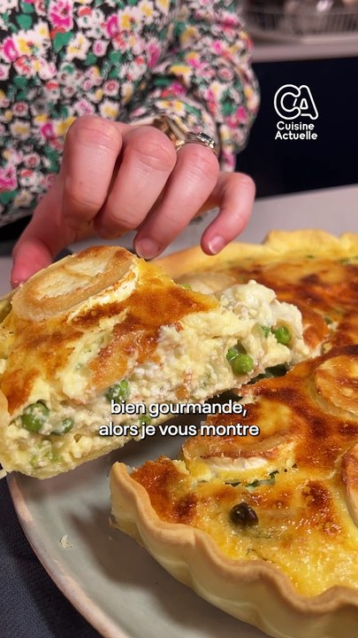 CUISINE ACTUELLE - Quiche petits pois et chèvre
