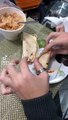 Hacen taco de nieve; creían que envase tenía frijoles 