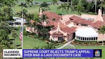 El Tribunal Supremo rechaza el recurso de Trump sobre el caso de los documentos de Mar-a-Lago