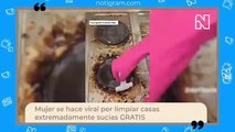 #VIRAL: Mujer se hace viral por limpiar casas extremadamente sucias GRATIS