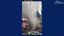 Londres: humo en el pub The Admiralty tras un incendio en el sótano