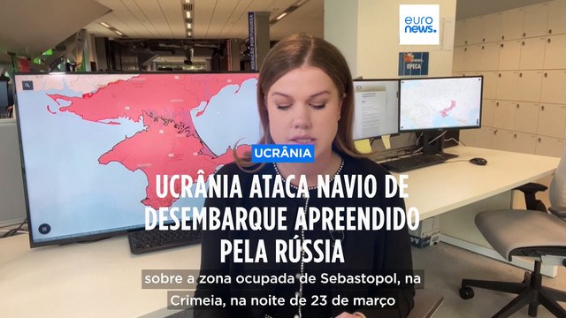 Mapas de guerra: Ucrânia ataca navio de guerra apreendido pela Rússia em 2014