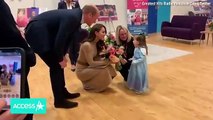 El discurso Kate Middleton y el príncipe Guillermo se ve interrumpido por una adorable niña