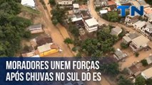 Moradores unem forças após chuvas no Sul do ES