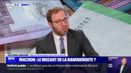 Déficit public: "Nous avons besoin d'ajuster nos dépenses en responsabilité", affirme Antoine Armand (Renaissance)