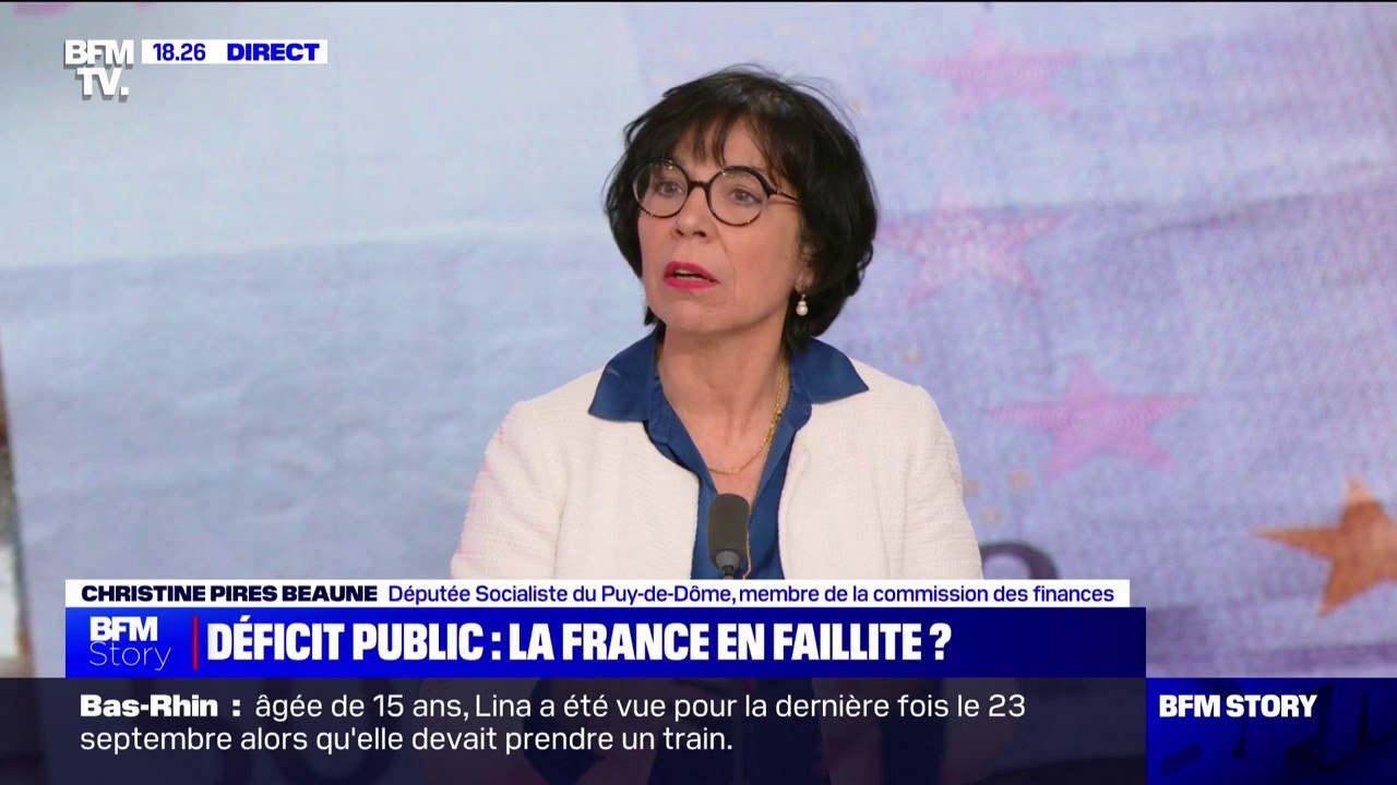 Déficit public: "Le problème ne vient pas des dépenses, il vient des recettes", affirme Christine Pirès Beaune (PS)