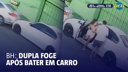 Suspeitos fogem após batida de carro, em BH