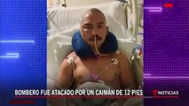 Un bombero dice que su fe lo salvó del ataque de un caimán en Florida