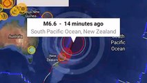 Alerta de tsunami tras el fuerte terremoto de magnitud 7,1 que sacudió Nueva Zelanda