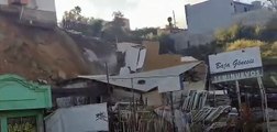 Colapsa edificio en Tijuana tras deslaves por lluvias