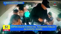 Video: captan asalto a unidad de transporte público en Ecatepec