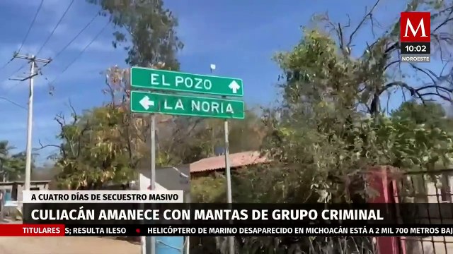 Encuentran narcomantas esta mañana en Culiacán, Sinaloa