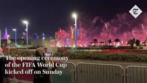 Comienza la Copa Mundial de la FIFA 2022 | Fuegos artificiales y soldados en camello deslumbran en la ceremonia de apertura