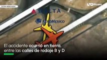 Chocan dos aeronaves en calles de rodaje en AICM