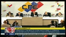 CNE de Venezuela realiza balance de inscripción de candidatos presidenciales