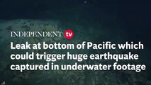 Filtración submarina de una fuga en el océano Pacífico que podría desencadenar un terremoto de magnitud 9