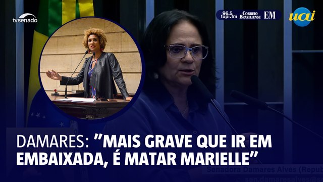 Damares: Mais grave que ir em embaixada, é matar Marielle