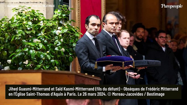 PHOTOS Adieux à Frédéric Mitterrand : Mazarine Pingeot présente malgré leur relation délicate, son mari à ses côtés