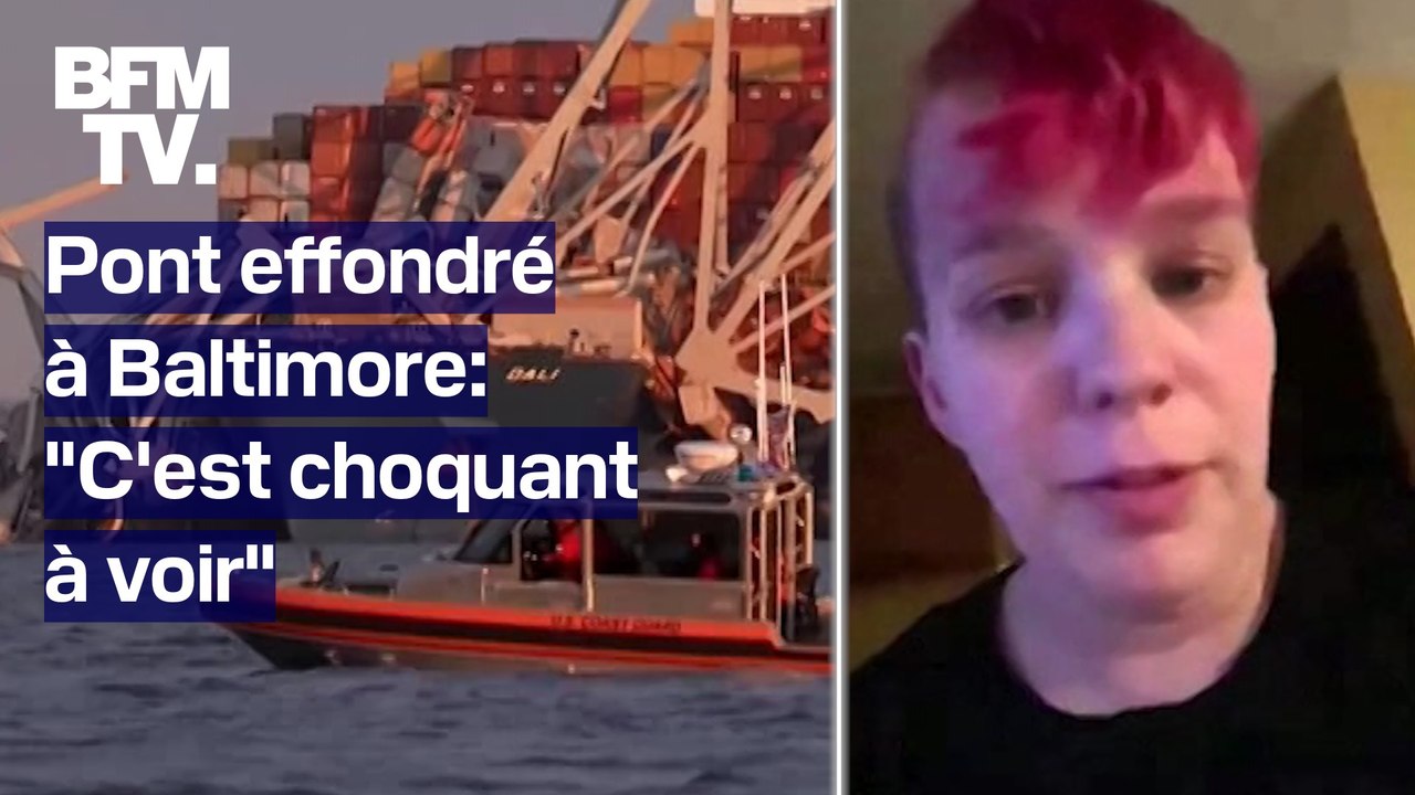 Pont effondré à Baltimore: "