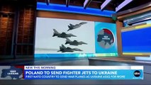 Polonia enviará aviones de combate a Ucrania