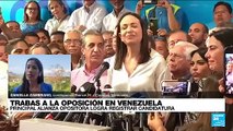 Informe desde Caracas: principal alianza opositora logra inscribir su candidato para las presidenciales