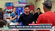 Lionel Messi fue captado haciendo las compras en Miami, Florida