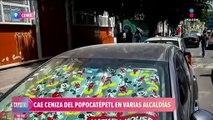 Cae ceniza del Popocatépetl en alcaldías de la CDMX