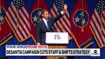 Gobernador de Florida Ron DeSantis agita su campaña presidencial