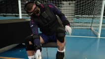 England footballers wear ‘empathy suit’ to experience dementia’s physical challenges