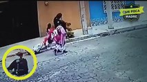 Hombre en motocicleta intento robar a niña en Ecatepec