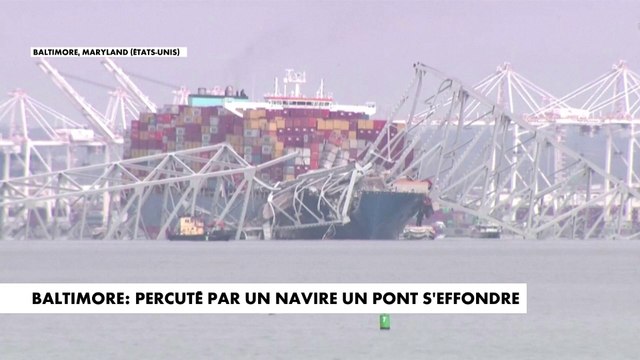 Etats-Unis : à Baltimore, un pont s'effondre après avoir été percuté par un navire