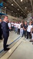 Emmanuel #Macron a exprimé sa #confiance dans la #fusée européenne #Ariane, au #défi de rattraper son #retard sur sa concurrente américaine #SpaceX, lors d'un déplacement en #Guyane