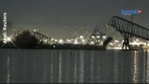 Ini Detik-detik Jembatan di Baltimore AS Ambruk Ditabrak Kapal Cargo