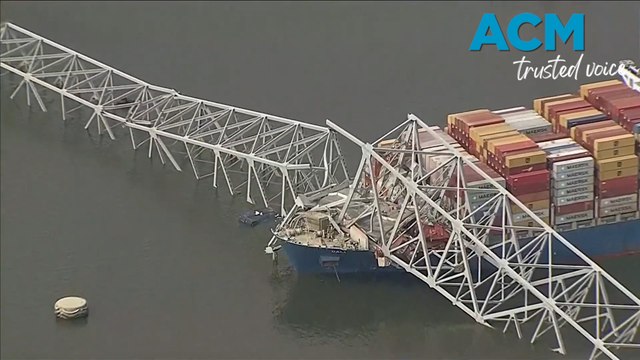 Major rescue continues after Baltimore Bridge collapses from ship crash