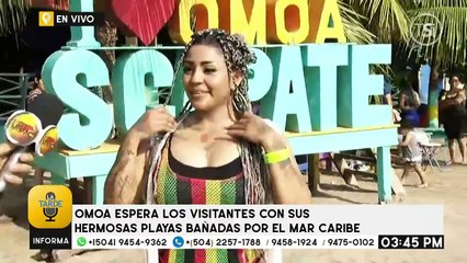 Hondureña presume cuerpazo en playas de Omoa